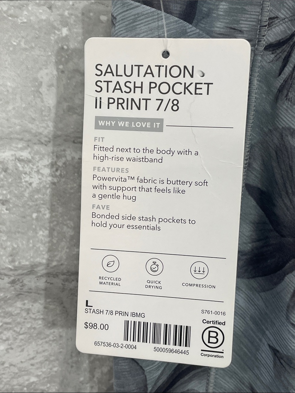 Athleta SALUTATIONS STASH POCKET
lI PRINT 7/8 - Picture 4 of 7